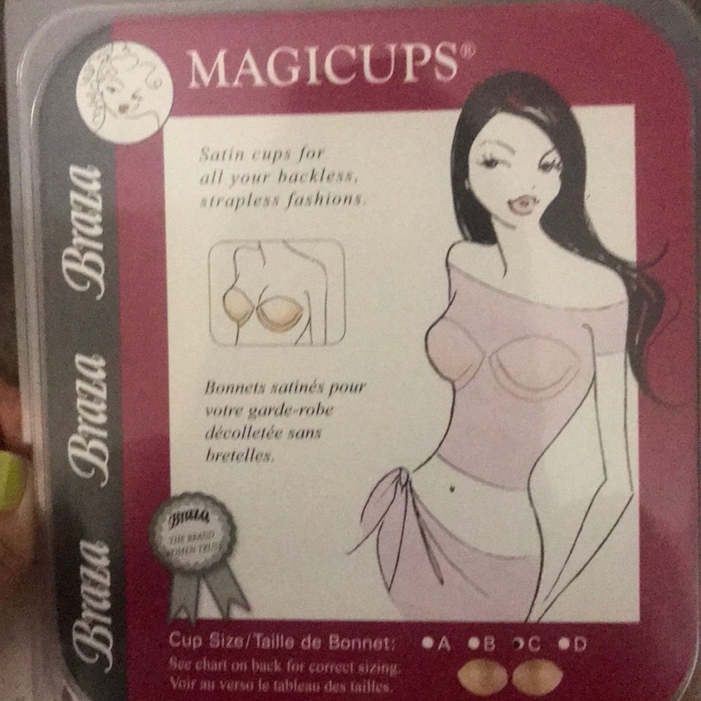 Strapless/backless bra